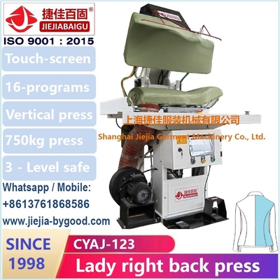 上海Jiejiabaiguの工場1998フル レンジの衣服のアイロンをかける機械女性服の前部